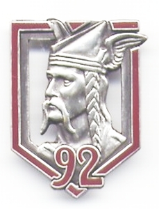 Insigne du 92ème Régiment d&#39;Infanterie - JPEG - 46.9 ko