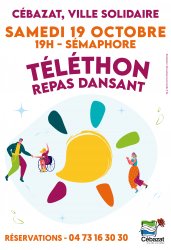 Affiche Repas dansant Téléthon 2024 - JPEG - 2.7 Mo