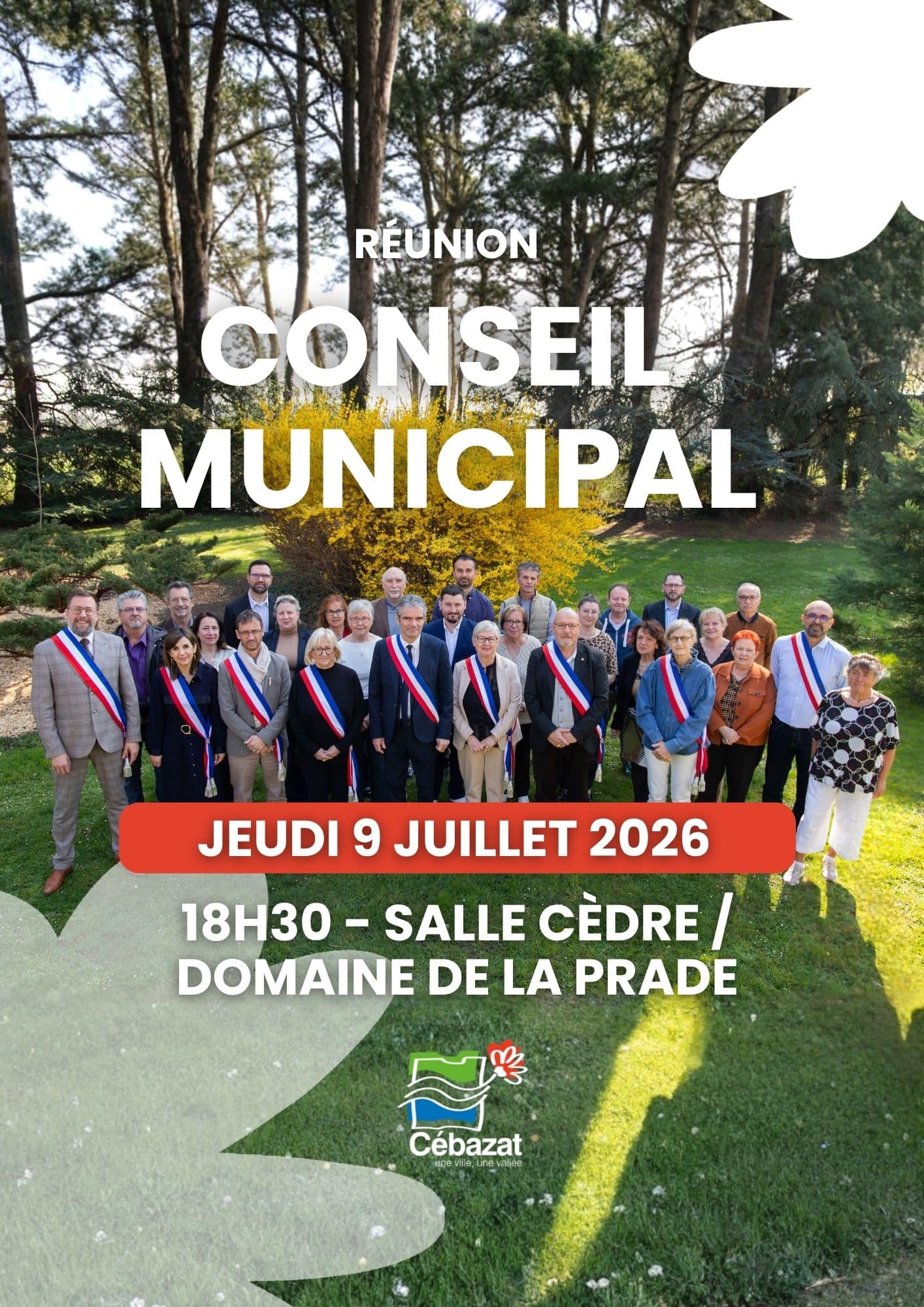 Affiches A4 Conseil Municipal 9 jullet
