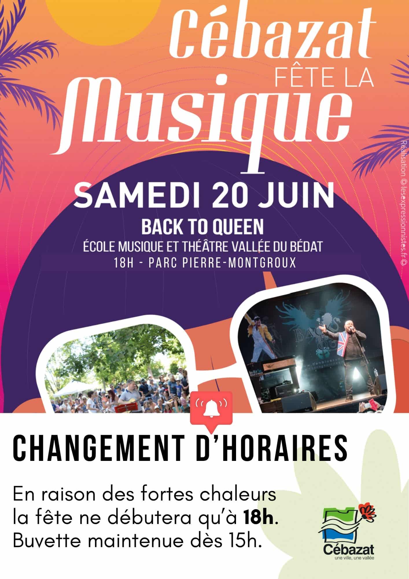 Affiche changement heures