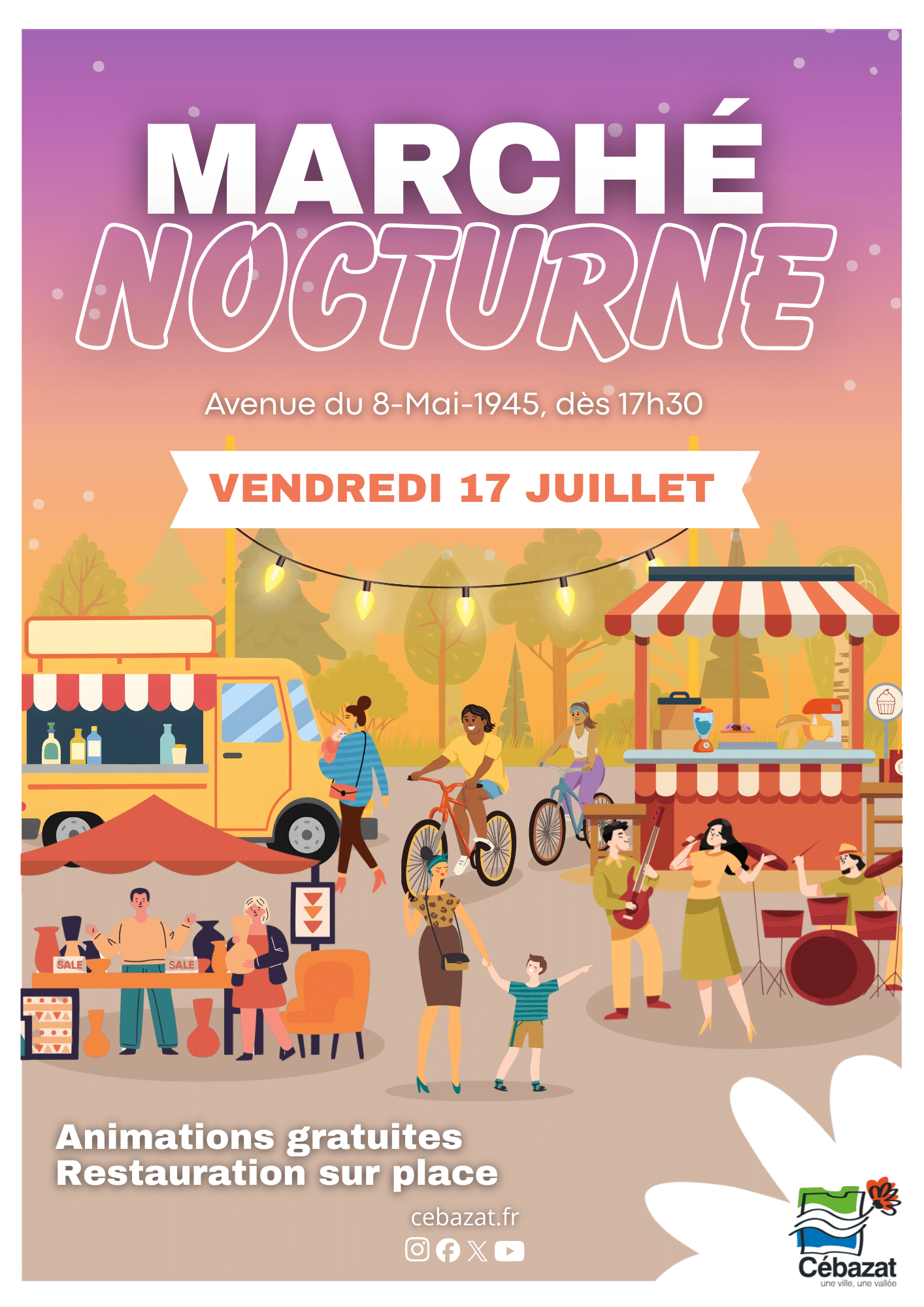 Affiches marché nocturne 2026 V2