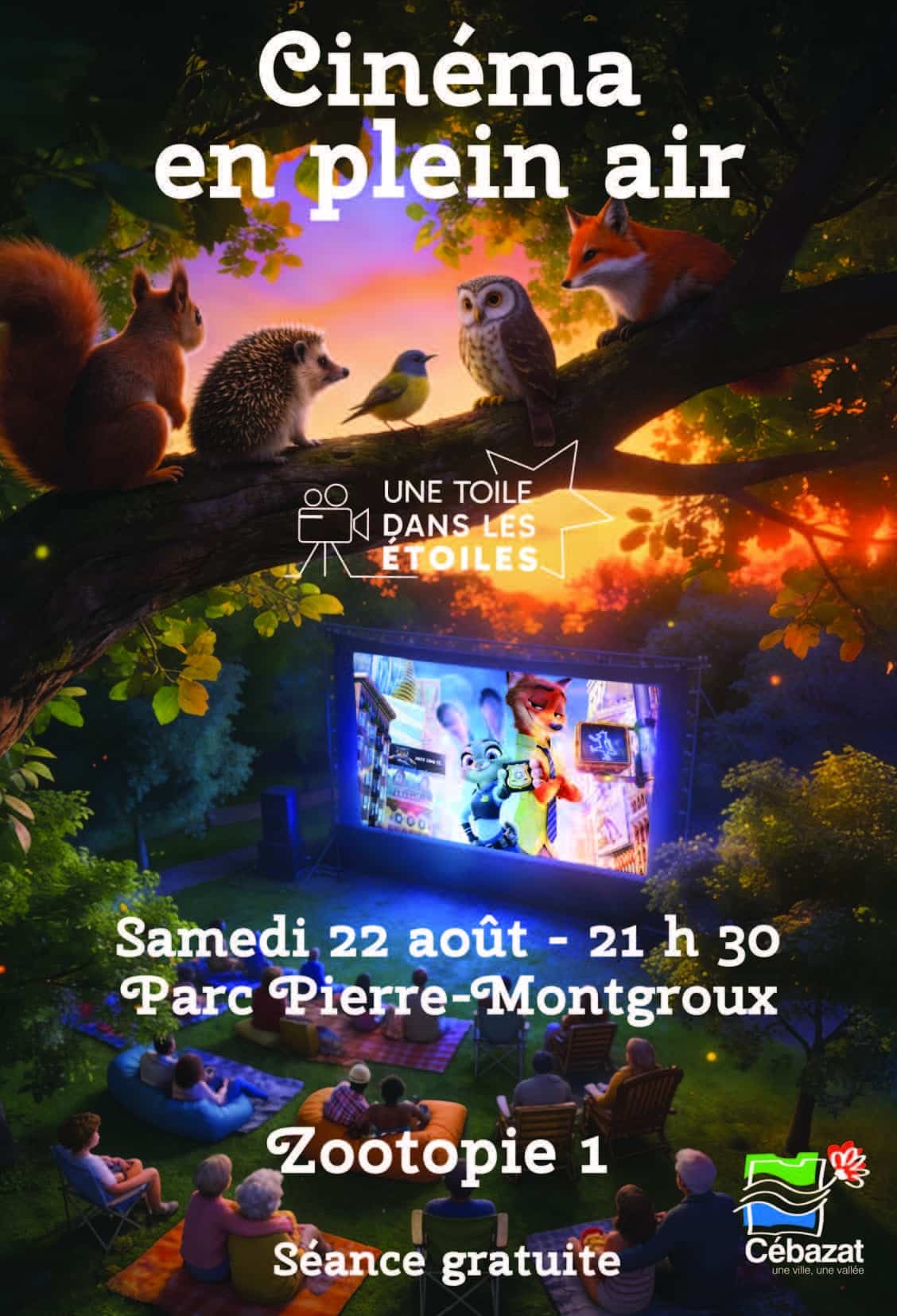 affiche 22 aout cinema en plein air 2026