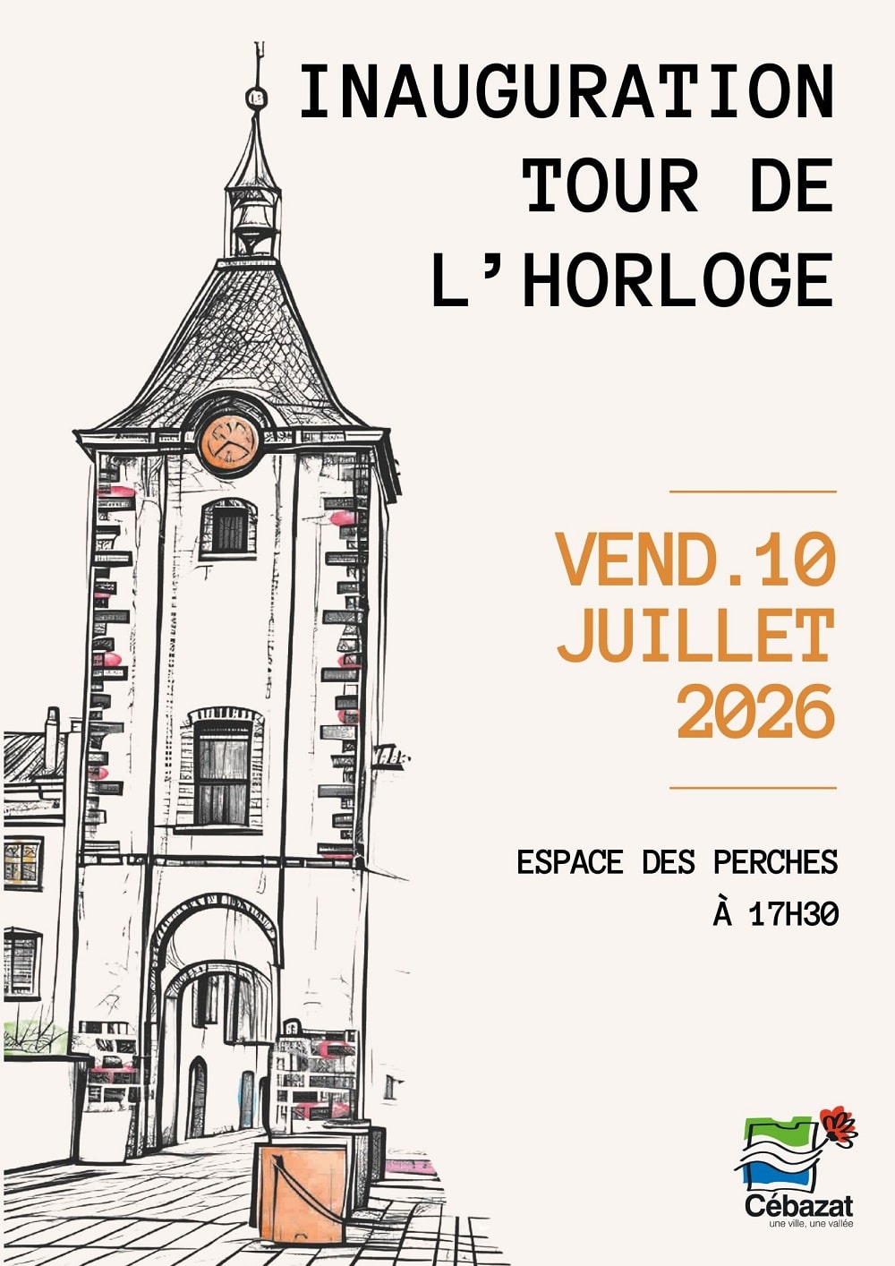 Inauguration tour Horloge