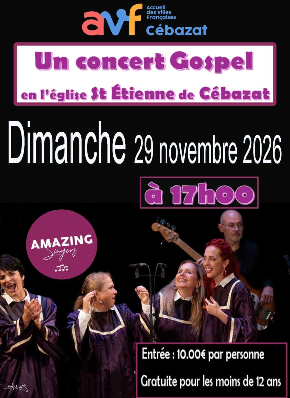 concert gospel AVF 29 nov